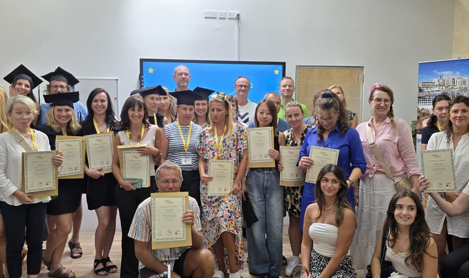 dr Anna Kręgiel-Rosiak uczestniczyła w kursie języka angielskiego w szkole językowej Maltalingua School of English na Malcie w ramach programu ERASMUS+